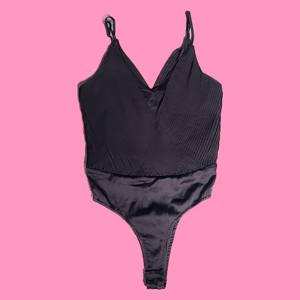 zara black bodysuit womens size x-small NWT